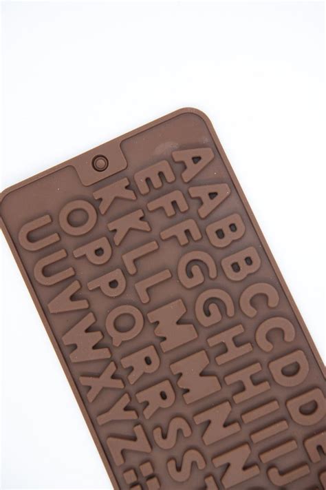 Letter Silicone Mold Silicone Chocolate Candy Alphabet Mold For Cake