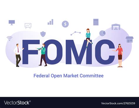 Fomc Federal Open Market Committee Concept Vector Image