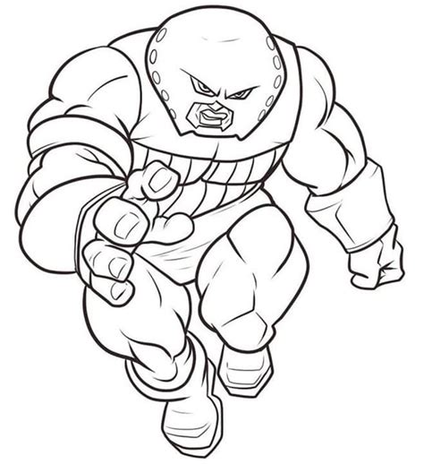 Super Villain Juggernaut Coloring Page Download Print Or Color