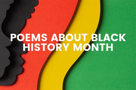 30 Poems About Black History Month The Teaching Couple