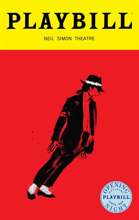 Mj The Musical Limited Edition Official Opening Night Playbill Version Opening Night And