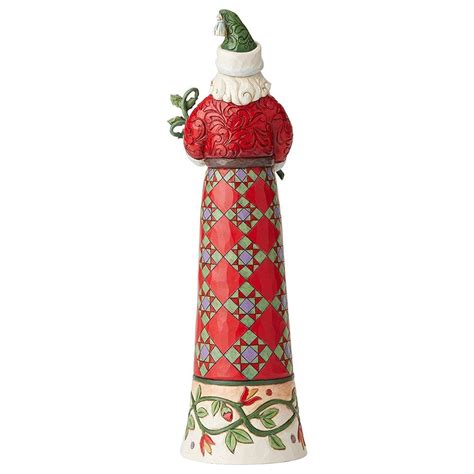 Jim Shore Making Spirits Splendid Tall Santa With Branch Figurine 6004136