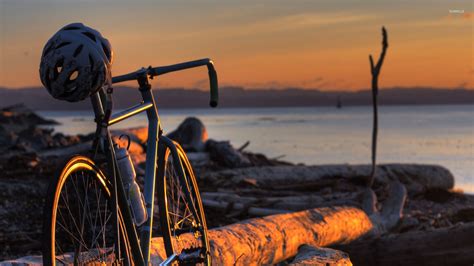 Bicycle In The Sunset Wallpaper Photography Wallpapers 22832