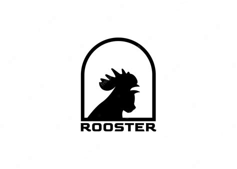 Premium Vector Illustration Chicken Rooster Animal Silhouette Logo Design