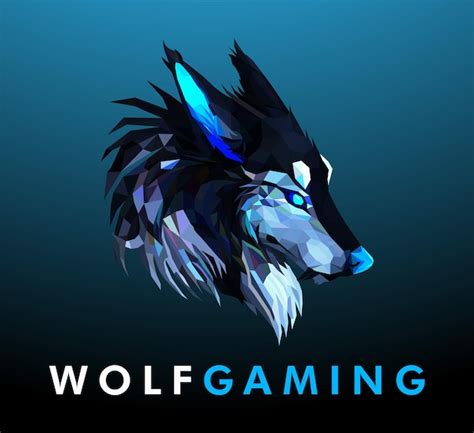 Wolf Gaming Logo Premium Vektor