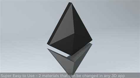 Ethereum Logo 3d Model Free A Spinning Around 3d