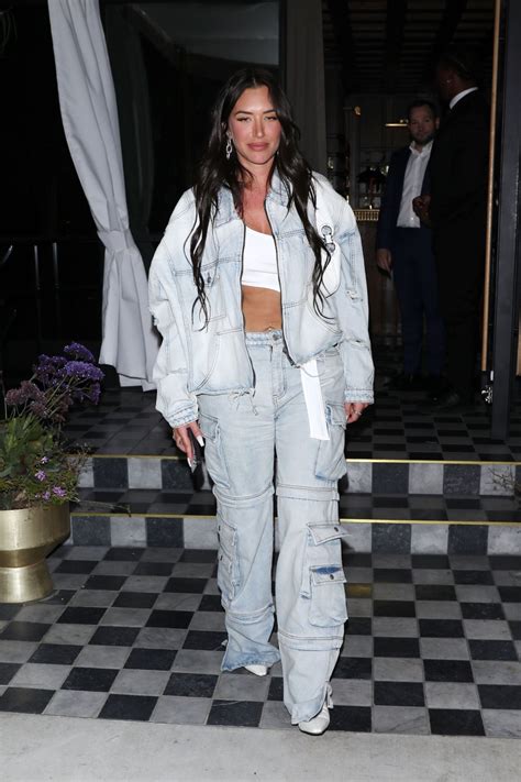 Anastasia Karanikolaou Wears All Denim - West Hollywood 12/13/2022
