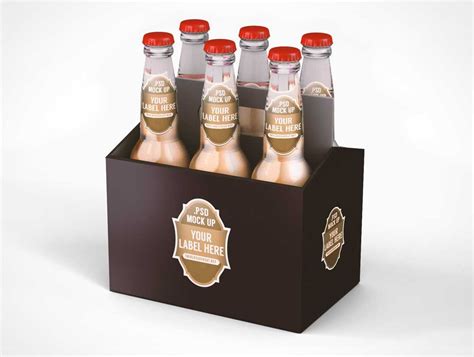 Free Six Pack Beer Case Mockup In Psd Free Sixpack Beer Case