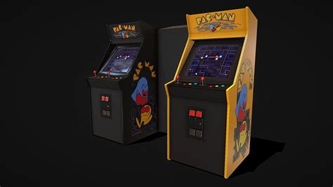 Classic Arcade Game Machines Buy Royalty Free 3d Model By