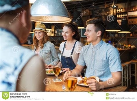 Group Of Happy Girls Drinking Cocktails Royalty Free Stock Image 20490124