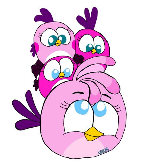 Stella And The Pink Hatchlings By Angrybirdstiff On Deviantart