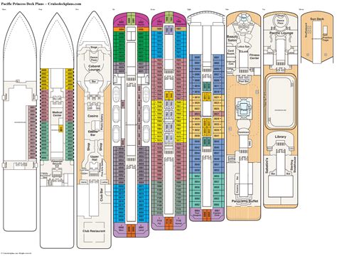 Pacific Princess Eleven Deck Plan Tour