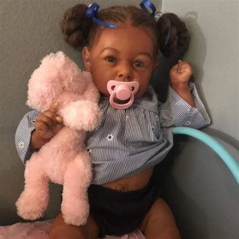 Dollreborns African American Kelly Lifelike Weighted Reborn Baby Girl Black Baby Girl By