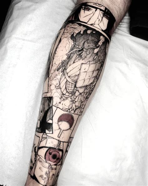 Anime Panel Tattoo Sleeve Damian Sutter