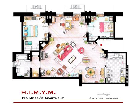 Tv Floorplans How I Met Your Mother The Big Bang Theory Friends