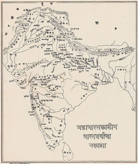 Map Of India In The Age Of The Mahabharata India Map Hinduism