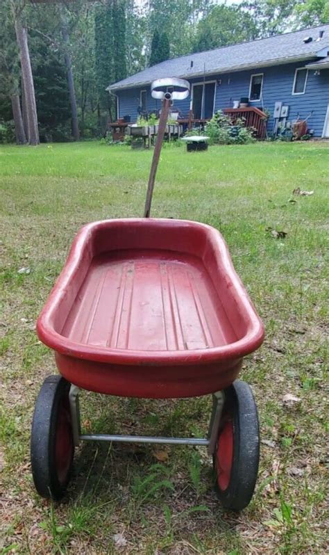 Vintage Murray Deluxe Red Pull Wagon 195456 Nicely Repainted Ebay