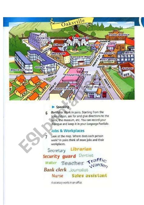 Giving Directions Practice Map Esl Worksheet By Ereslopeoor