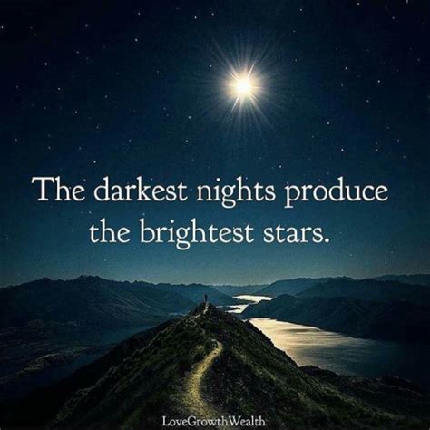 The Darkest Nights Produce The Brightest Stars Morning Inspiration