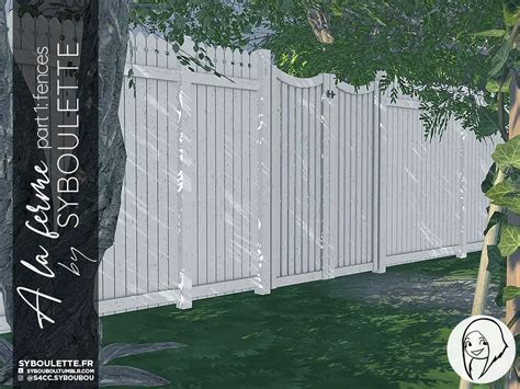 A La Ferme Cottage Fences Cc Sims 4 Syboulette Custom Content For The