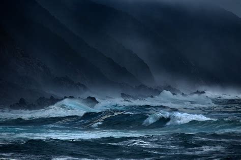 Wallpaper Sea Wave Storm Rocks Ocean Cliff Desktop