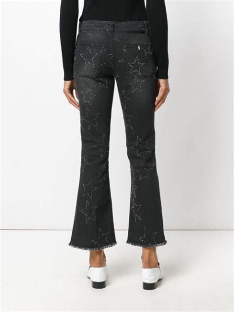 Stella Mccartney Star Stitched Crop Flare Jeans Modesens