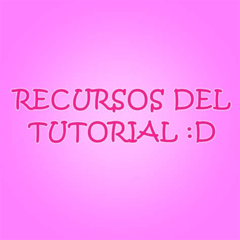 Recursos Del Tutorial By Patii123 On Deviantart