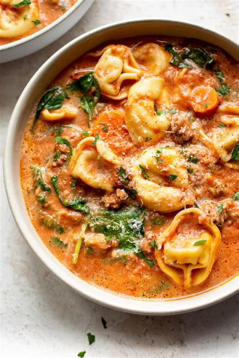 Crockpot Tortellini Soup With Sausage Salt And Lavender