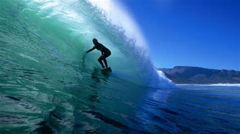 Download Wallpaper 1920x1080 Surfing Ocean Silhouette