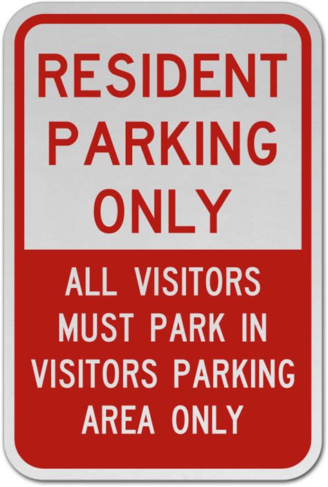 Resident Parking Only Sign Save 10 Instantly