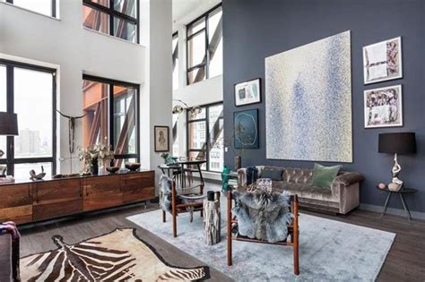 Interior Design Luxury Apartments In Bohemian District Of New York