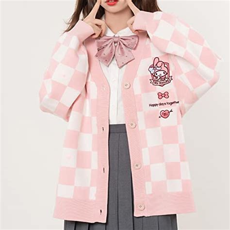 women s japan cute cardigan sweater kawaii jk uniform cardigan sweater cosplay sweater pink m