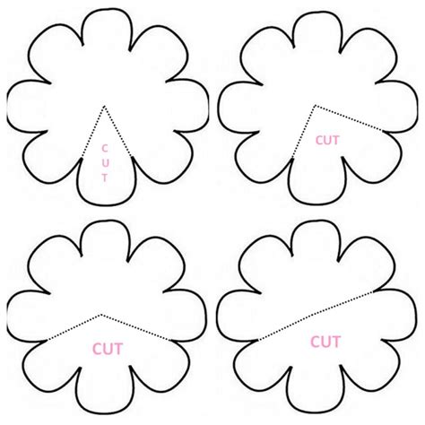 Paper Flower Template Printable