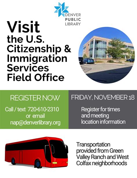 Tour The Uscis Denver Field Office With Plaza Denver Public Library