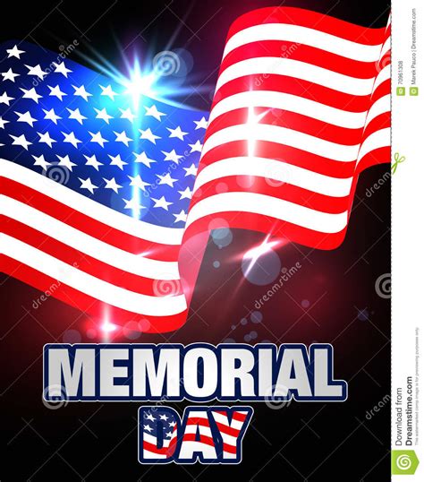 Memorial Day Banner Stock Vector Illustration Of Color 70961308
