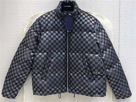 Louis Vuitton Down Jacket Damier Black Lv121897 37800 Replica