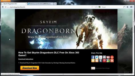 Talk about jumping through hoops. How to Download Skyrim Dragonborn DLC Free On Xbox Live - YouTube