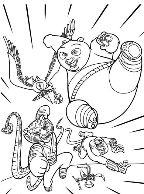 Kung Fu Panda Coloring Pages