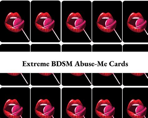 Extreme Bdms Humiliation And Punishment Sex Cards For Etsy