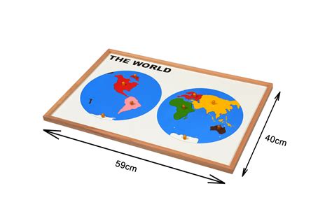 The puzzle man on etsy. Kidken Montessori Map Puzzle World wooden toys,toys wooden ...