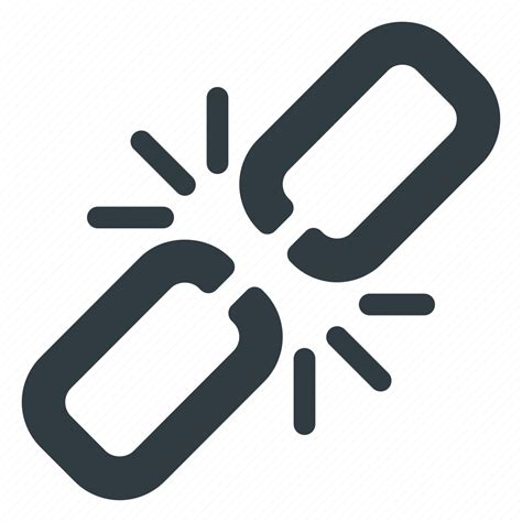 Broken Chain Link Icon Download On Iconfinder