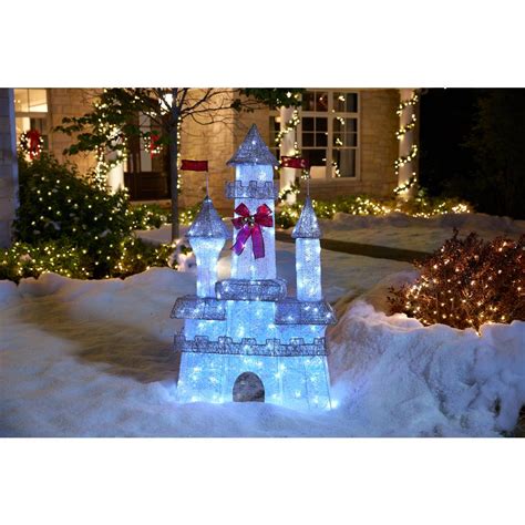 The products have no prices. Home Accents Holiday 6 ft. Pre-Lit Twinkling Castle-TY373 ...