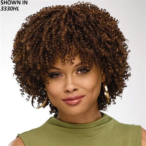 African American Gorgeous Mid Length Wig With Voluminous Layers Of