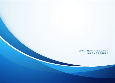 Abstract Blue Wavy Business Style Background Download Free Vector Art