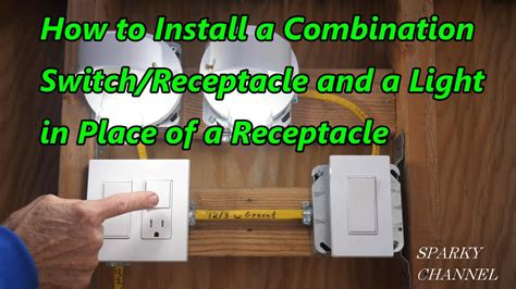 How To Install A Combination Switchreceptacle And A Light In Place Of