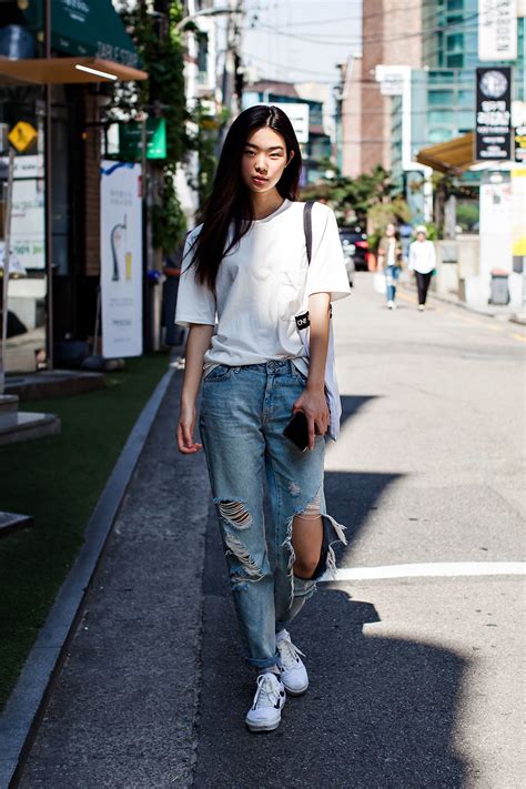 Kim Seunghee Seoul Estilo De Rua Coreano Moda Verão Coreano