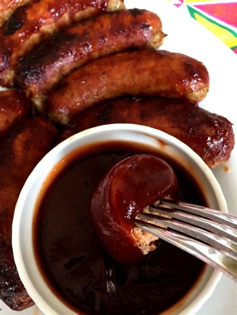 Easy Baked Bbq Sausage Recipe With Italian Or Polish Sausages Melanie