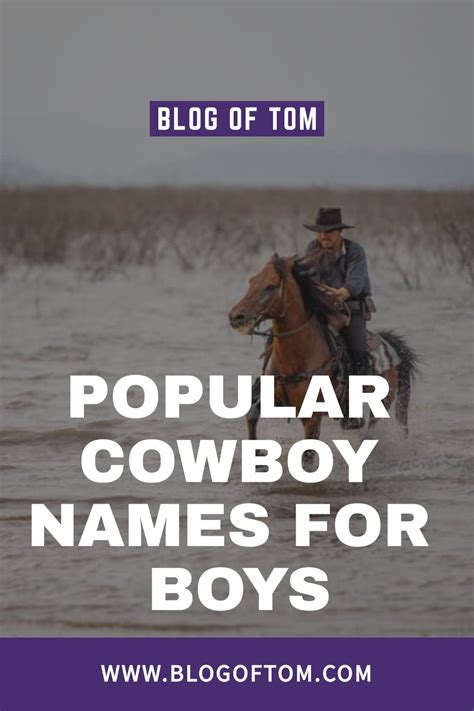 Popular Cowboy Names for Boys