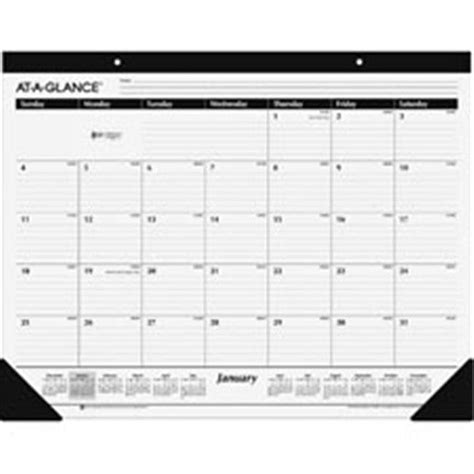 At A Glance Aagsk3000bd Classic Monthly Desk Pad White
