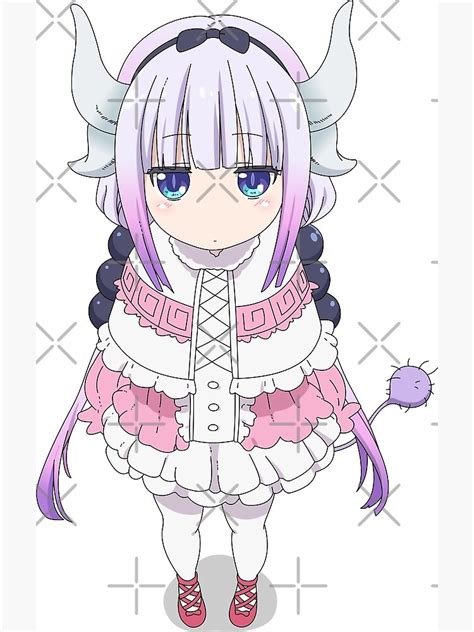 Kanna Miss Kobayashis Dragon Maid Poster By Hudart Redbubble